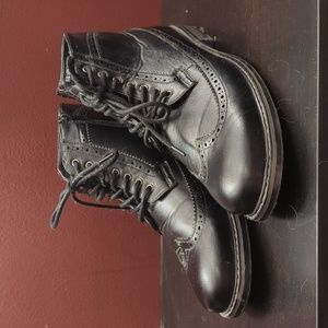 Mario Lopez Size 12 Black Boots Zip/Tie